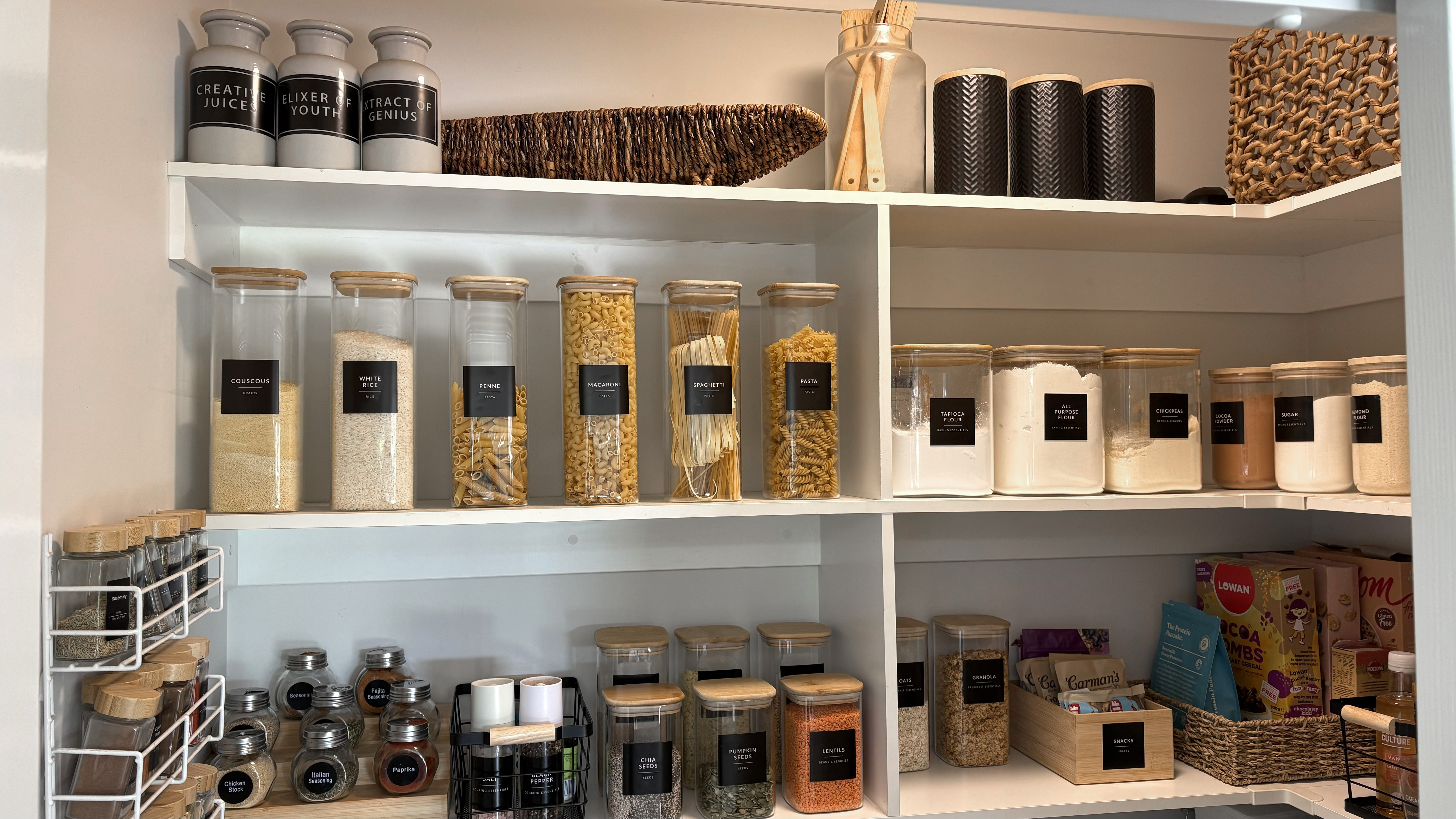 Pantry organisation